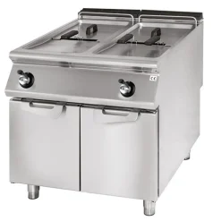 VIRTUS Gas-Fritteuse, Kapazität 2x 13 Liter, Breite 800mm, Tiefe 730mm, kW 24