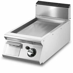 VIRTUS Gas-Grillplatte, glatte Platte, Breite 400mm, Tiefe 730mm, kW 6