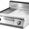 VIRTUS Gas-Grillplatte, 1/2 glatte,1/2 gerillte Platte, Breite 800mm, Tiefe 730mm, kW 12