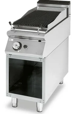 VIRTUS Gas-Lavasteingrill, Breite 400mm, 1 Heizzone, 7,5kW