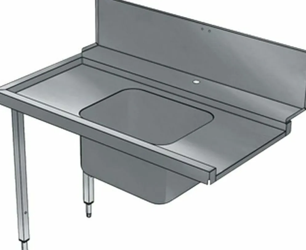Vorwaschtisch mit 1 Becken, Laufrichtung links nach rechts, 800 mm