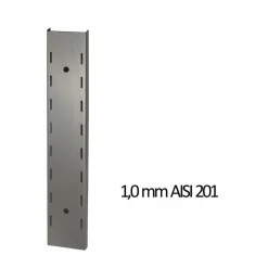 Wandbord Edelstahl, 2 Böden, Breite 1600x400 mm