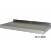 Wandbord Edelstahl, 1 Boden, Breite 1000x400 mm