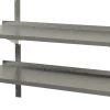 Wandbord Edelstahl mit Aufkantung – 2 Böden, 180 × 40 cm