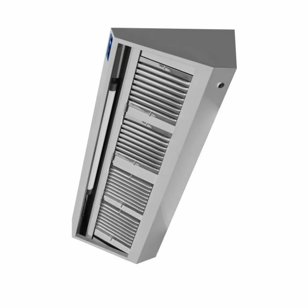 Wandhaube 2000 mm – Komplettset mit Motor, LED & Filtern 900er Tiefe