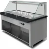 Warme Theke Bain-Marie Pro mit Holzfront für 4x GN 1/1, 1500x880x850