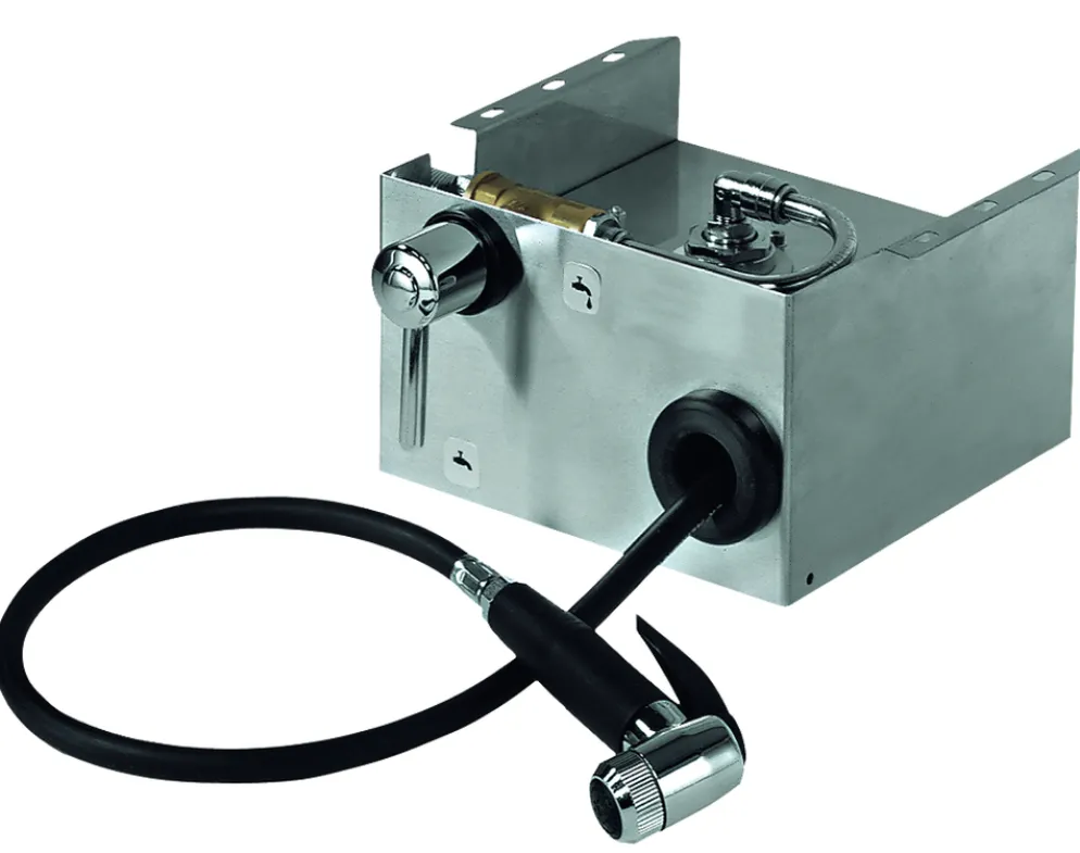 Waschbrause mit 1,6 m Schlauch und Schlauchaufroller 1/2"