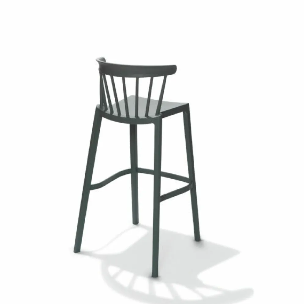 Windson Barhocker grün, Polypropylen, 56x55x103cm