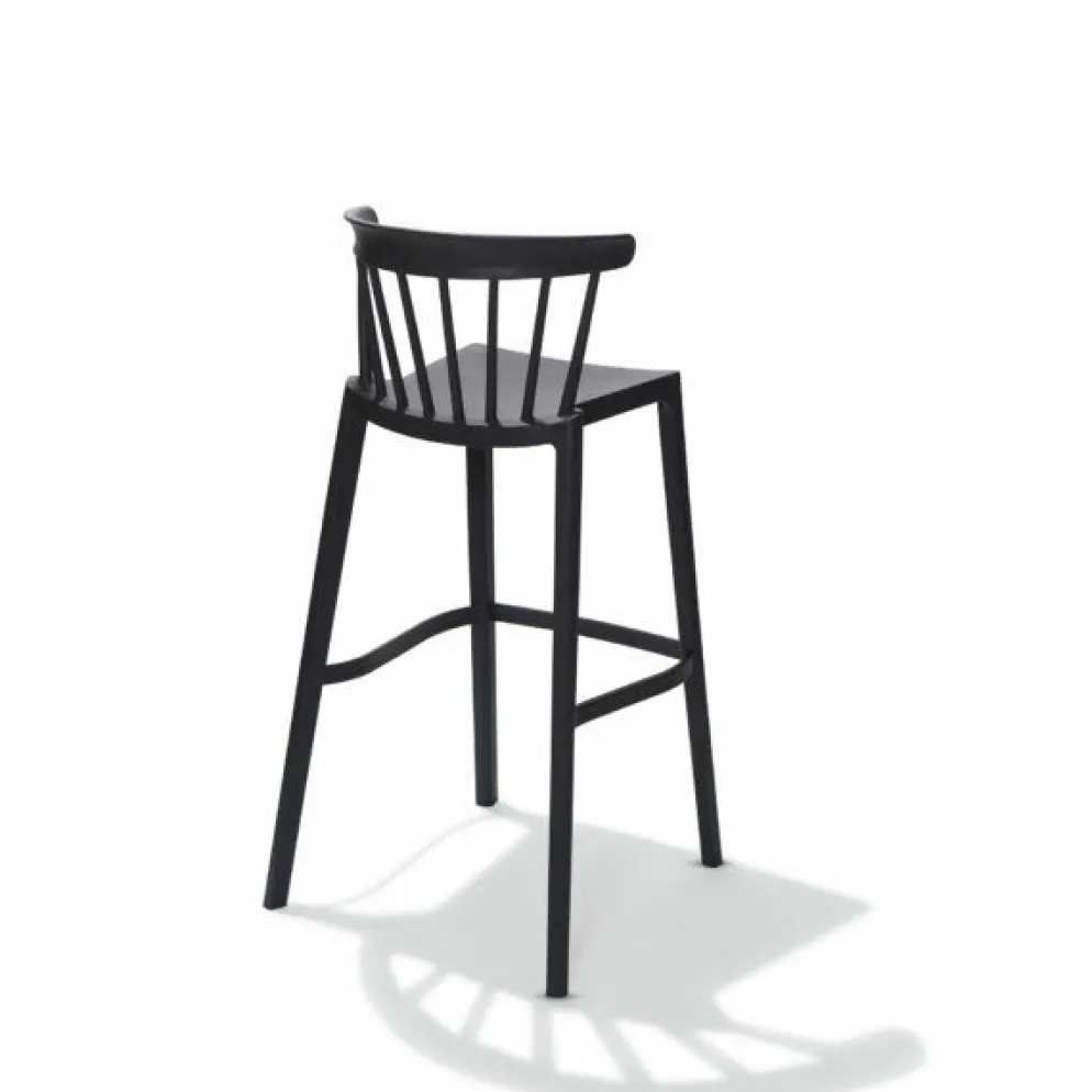 Windson Barhocker schwarz, Polypropylen, 56x55x103cm