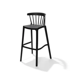 Windson Barhocker schwarz, Polypropylen, 56x55x103cm