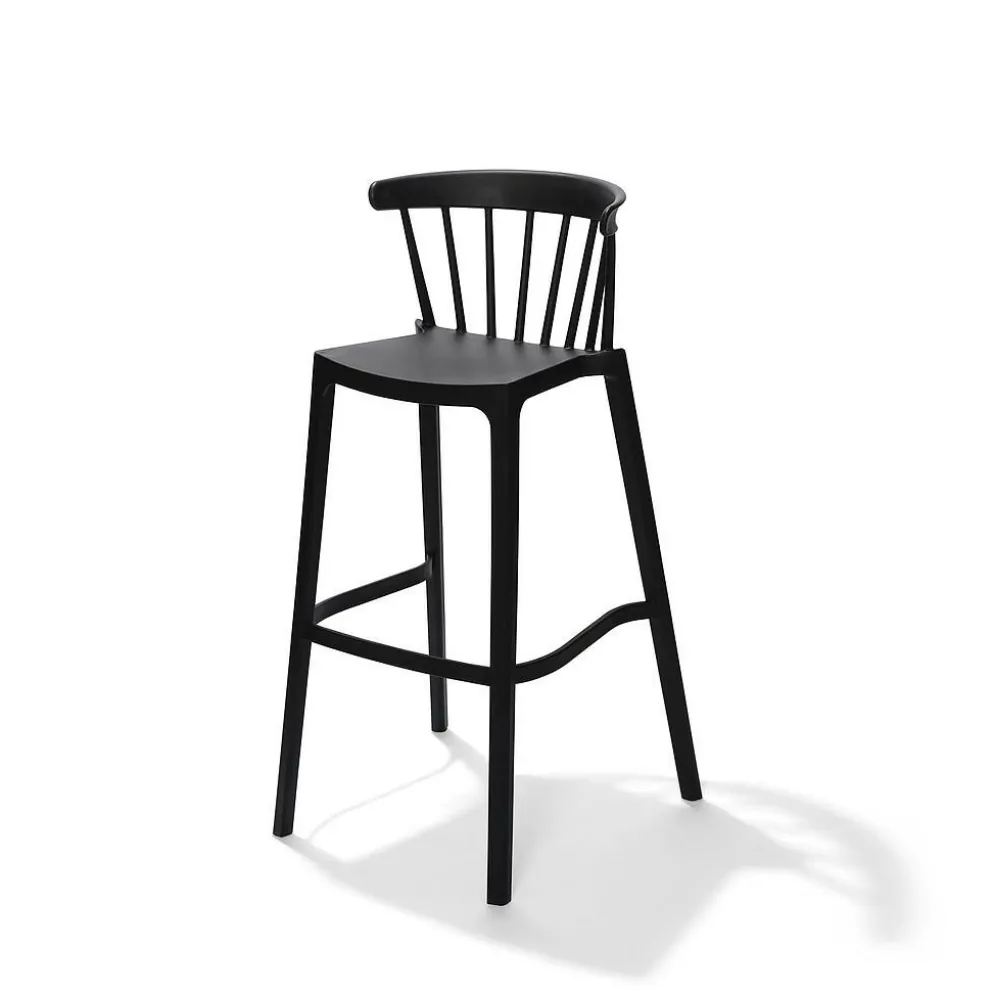 Windson Barhocker schwarz, Polypropylen, 56x55x103cm