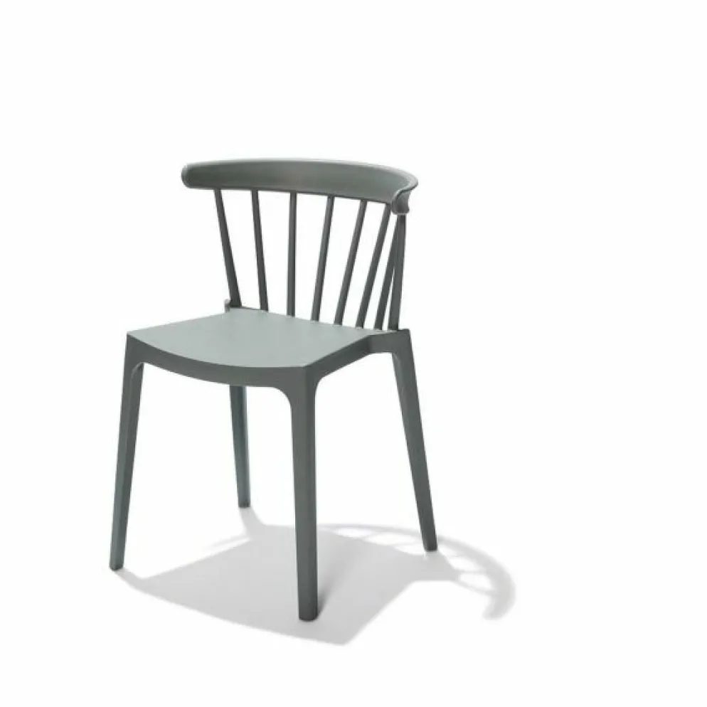 Windson Stapelstuhl grün, Polypropylen, 54x53x75cm