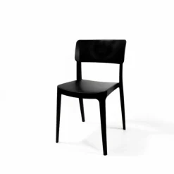 Wing Chair Schwarz, Stapelstuhl Kunststoff