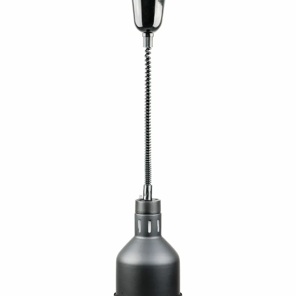 Wärmelampe zur Deckenbefestigung, schwarz,Ø-173mm