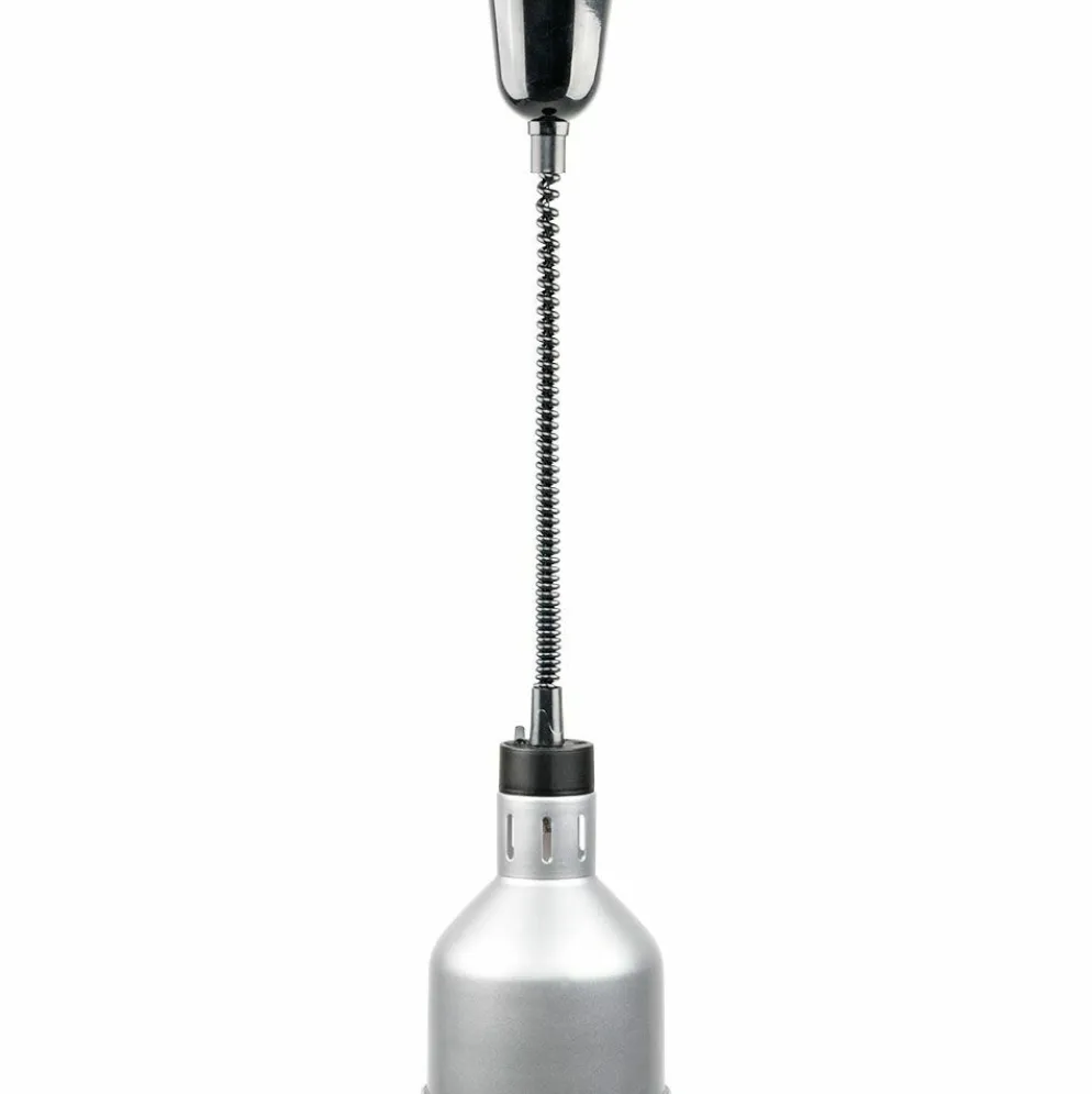 Wärmelampe zur Deckenbefestigung, silber, Ø-173mm