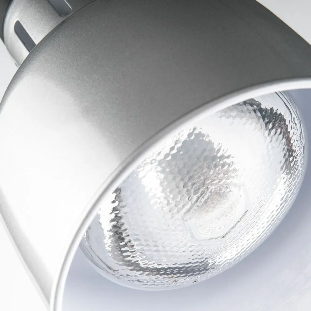 Wärmelampe zur Deckenbefestigung, silber, Ø-173mm