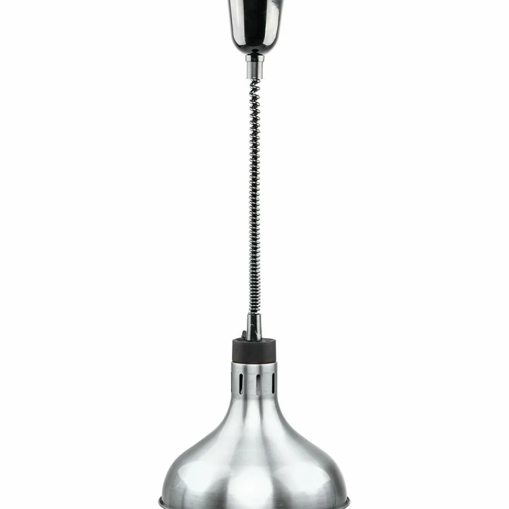 Wärmelampe zur Deckenbefestigung, silber, Ø-290 mm