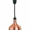 Wärmelampe zur Deckenbefestigung, bronze, Ø-290 mm
