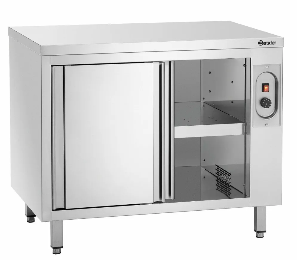 Wärmeschrank mit Schiebetüren und Zwischenboden, Breite 1000mm