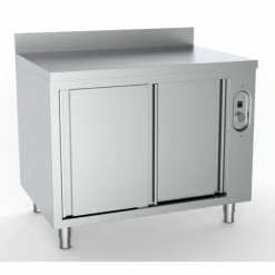 Wärmeschrank 1800 mm mit Aufkantung Edelstahl