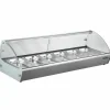 Wärmevitrine für 6x 1/3 GN, 1110x395x270mm
