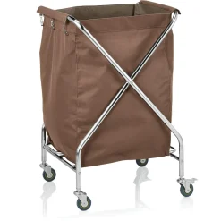 Wäschewagen, 61 x 61 x 98,5cm, Chromnickelstahl/Polyester