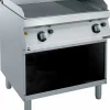 ZANUSSI Gas-Bratplatte GBP7 / 1 / 3GE2HUO, Chrom-Bratfläche glatt/gerillt, 14kW