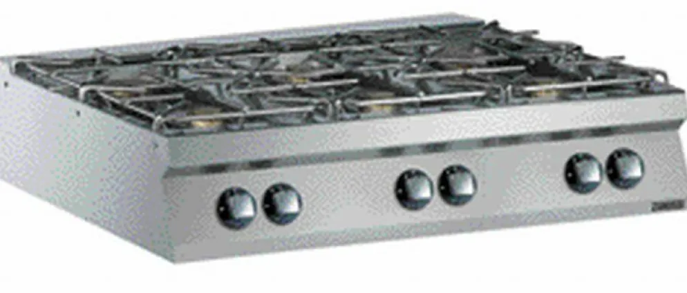 ZANUSSI Gasherd GH9 6 Flammen, 1200 x 900 x 250 mm