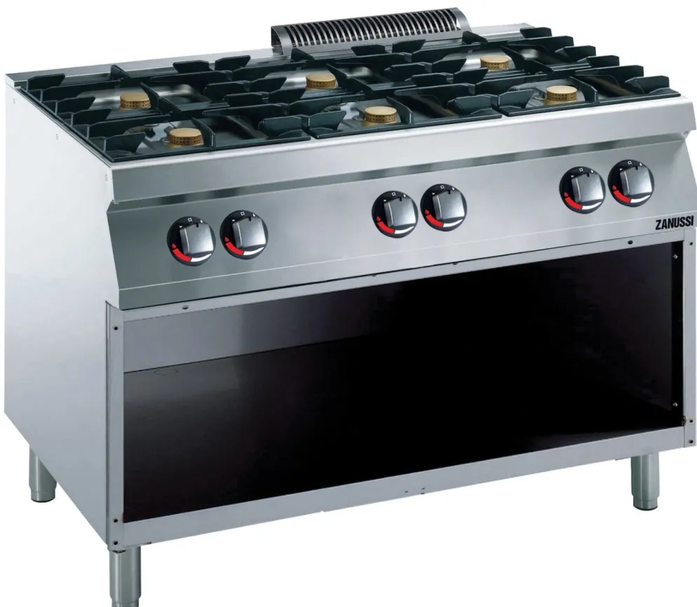 ZANUSSI Gasherd GH7 6 Flammen, 1200 x 700 x 850 mm 33kW