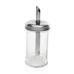 Zuckerspender Set, 300 ml, Ø 70 cm, Set á 6 Stück, Edelstahl, Glas
