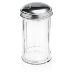 Zuckerstreuer American Style Set, 300 ml, Ø 7,5 cm, Set á 6 Stück, Edelstahl, Glas